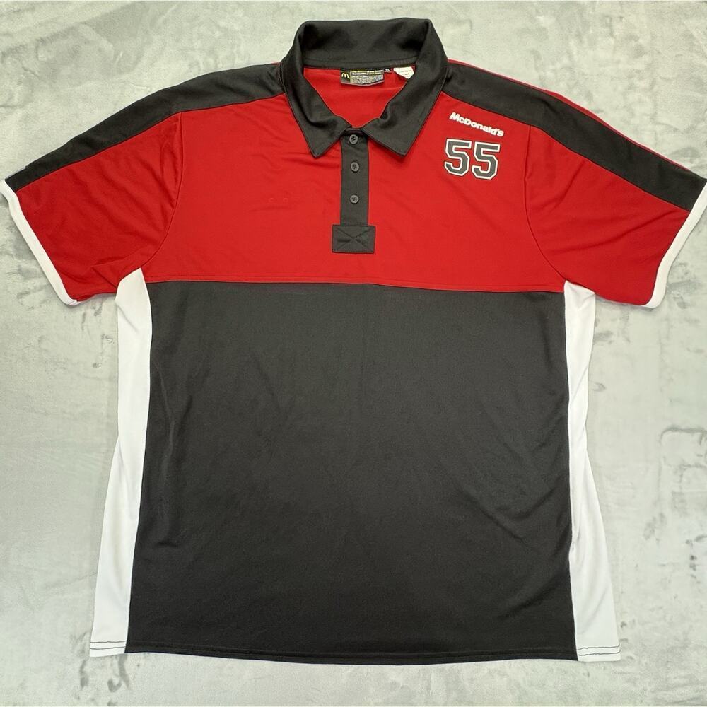McDonald’s Work Polo Shirt Size XL Polyester – Good Condition
